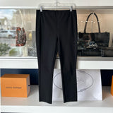 RAG & BONE HIGH RISE STRAIGHT LEG PANTS BLACK M | 10