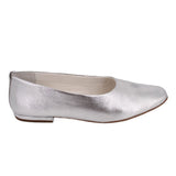 FRANCO SARTO VANA BALLET FLATS SILVER 9 US