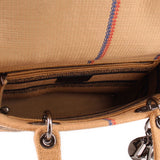 DIOR LADY D-LITE JUTE CROSSBODYS TAN