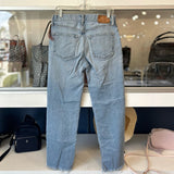 MOUSSY HIGH RISE VINTAGE DENIM PANTS BLUE S | 27
