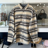 PENDLETON STRIPED LONG SLEEVE BUTTON UP TOPS BLUE XL