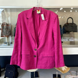 FARM RIO OVERSIZED LINEN BLAZERS PINK S