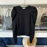 MINKOFF PUFF LONG SLEEVE TOPS BLACK XS