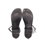 SAINT LAURENT CASSANDRA SANDALS BLACK 38 EU | 7 US