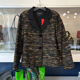LAFAYETTE 148 TWEED JACKETS BLACK L