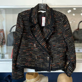 VERONICA BEARD NALANI TWEED JACKETS BLACK M