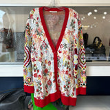 ALICE + OLIVIA PRINT SWEATERS RED L