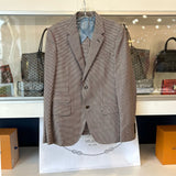 GUCCI MEN'S HOUNDSTOOTH DOUBLE BUTTON BLAZERS MULTICOLOR M | 40
