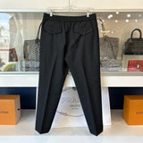 GUCCI MEN'S STRAIGHT LEG TIE PANTS GRAY 48