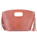 ORIGINES CALF HAIR HANDLE BAG BROWN