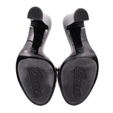 GUCCI HORSEBIT PATENT LEATHER HEELS BLACK 8.5 US