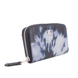 COACH SMALL ZIP AROUND WALLETS BLUE