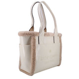 KATE SPADE JETT FAUX SHEARLING TOTES CREAM