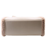 KATE SPADE JETT FAUX SHEARLING TOTES CREAM