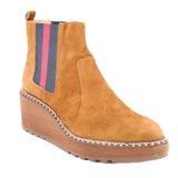 CECELIA GEMMA PLATFORM ANKLE BOOTS BROWN 9.5 US