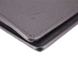 LOUIS VUITTON BRAZZA WALLETS BLACK EPI