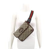 GUCCI NEO VINTAGE BELT BAGS BROWN