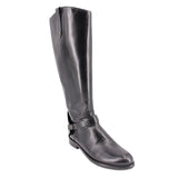 TORY BURCH COLTON LEATHER RIDING KNEE-HIGH BOOTS BLACK 9.5 US