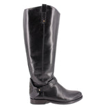 TORY BURCH COLTON LEATHER RIDING KNEE-HIGH BOOTS BLACK 9.5 US