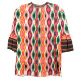 ALICE + OLIVIA PRINT TOPS RED L