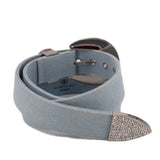 B LOW THE BELT RHINSTONE BELTS BLUE M