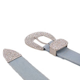 B LOW THE BELT RHINSTONE BELTS BLUE M