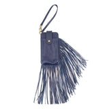 HOBO PLUME WRISTLET WALLETS BLUE