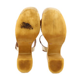 SEYCHELLES MANILA HEELED SANDALS GOLD 8.5 US