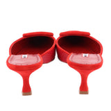 MANOLO BLAHNIK MAYSALE KITTEN HEELS RED 39 EU | 8.5 US