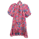 FARM RIO FLORAL BIRDS MINI DRESSES PINK M