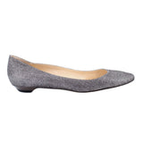 JIMMY CHOO SPARKLE FLATS SILVER 40 EU | 10 US