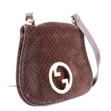 GUCCI RETRO BLONDIE SHOULDER BAGS BROWN