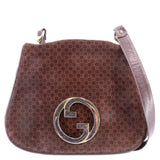 GUCCI RETRO BLONDIE SHOULDER BAGS BROWN