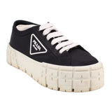 PRADA PLATFORM SNEAKERS BLACK 39 EU | 9 US