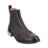 LOUISE ET CIE VALTINA FAUX PEARL BOOTIES BLACK 8 US