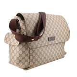 GUCCI GG SUPREME MESSENGER CHANGING TOTES BROWN