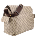 GUCCI GG SUPREME MESSENGER CHANGING TOTES BROWN