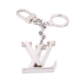 LOUIS VUITTON LV INITIALS BAG CHARM KEYCHAINS SILVER