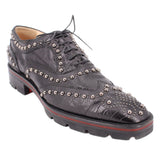 CHRISTIAN LOUBOUTIN STUDDED FLATS BLACK 41 EU | 10 US