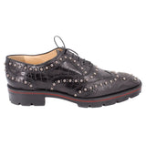 CHRISTIAN LOUBOUTIN STUDDED FLATS BLACK 41 EU | 10 US