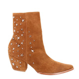KATE BOSWORTH x MATISSE CHARLOTTE STAR-STUDDED BOOTS TAN 10 US