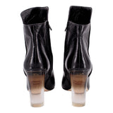 ANDREA GOMEZ CHIARA 95 LUCITE BOOTIES BLACK 41 EU | 10 US