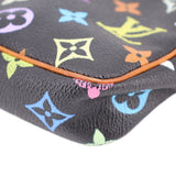 LOUIS VUITTON MURAKAMI POCHETTE ACCESSORIES HANDLE BAG BLACK