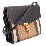 BURBERRY MACKEN CROSSBODYS BLACK/CHECK