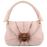 FERRAGAMO LEATHER SHOULDER BAGS TAUPE