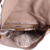 FERRAGAMO LEATHER SHOULDER BAGS TAUPE