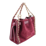 MICHAEL KORS SMALL MINA CROSSBODYS BURGUNDY