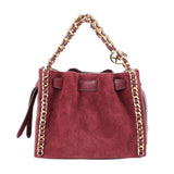 MICHAEL KORS SMALL MINA CROSSBODYS BURGUNDY