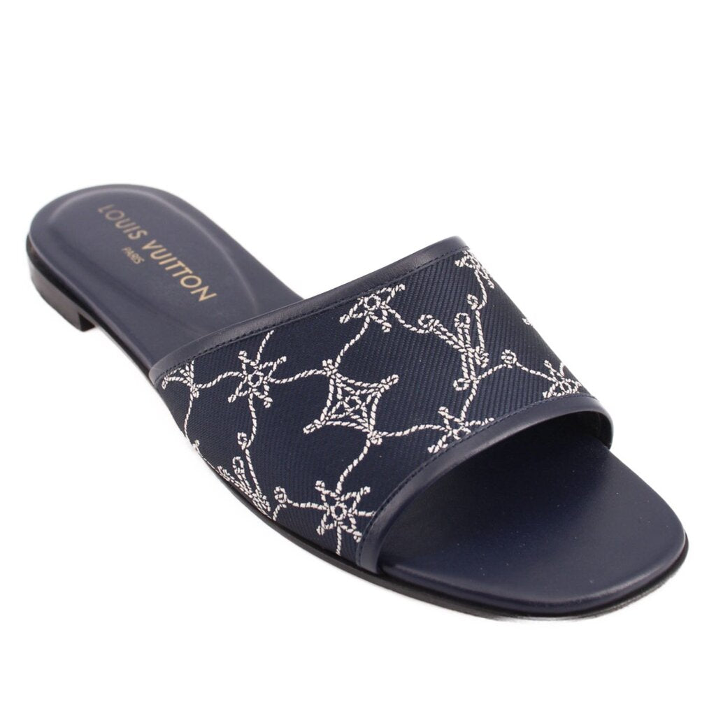 RIOKA　LOUIS VUITTON ミュール LOUIS VUITTON NEO REVIVAL SANDALS BLUE 39 EU | 8.5 US – The