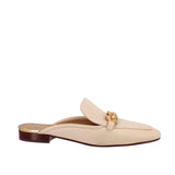 TORY BURCH SLIDE FLATS WHITE 8 US